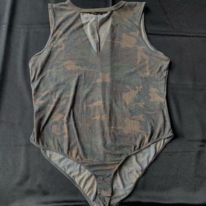 Charlotte Russe camo bodysuit